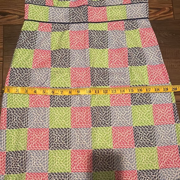 Vineyard Vines Aurora Patchwork Strapless Dress 8 - Picture 10 of 11